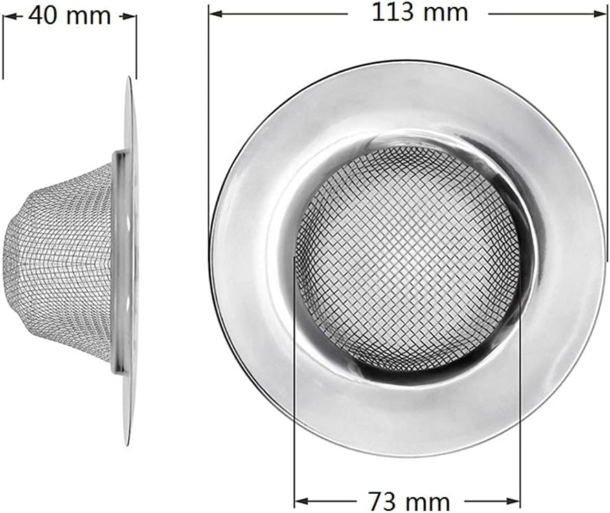 ALINNA 2 Pack Stainless Steel Sink Strainer for Kitchen Bathroom