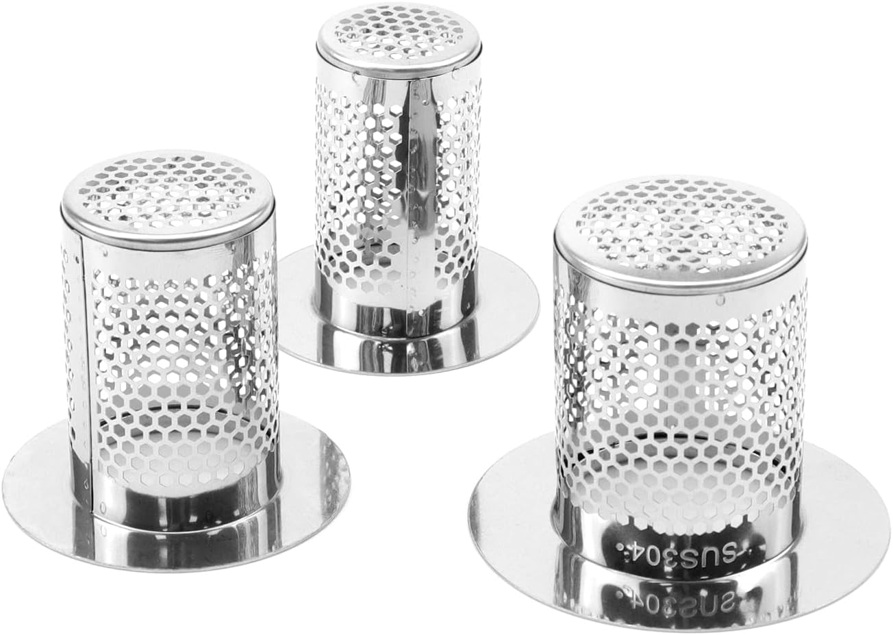 Faotup 3Pcs Stainless Steel Sink Strainer for Kitchen and Bathroom