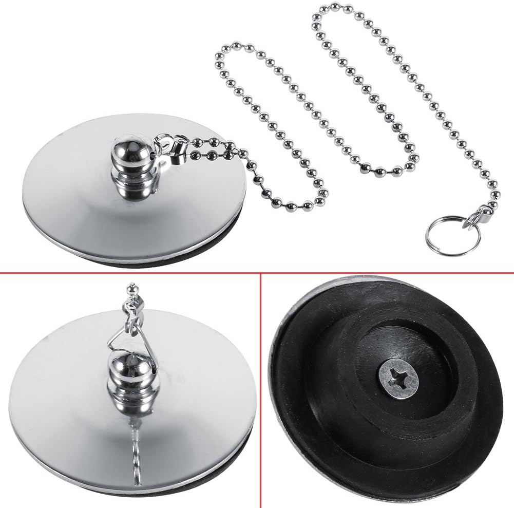 Zerodis Universal Bath Plug with Chain