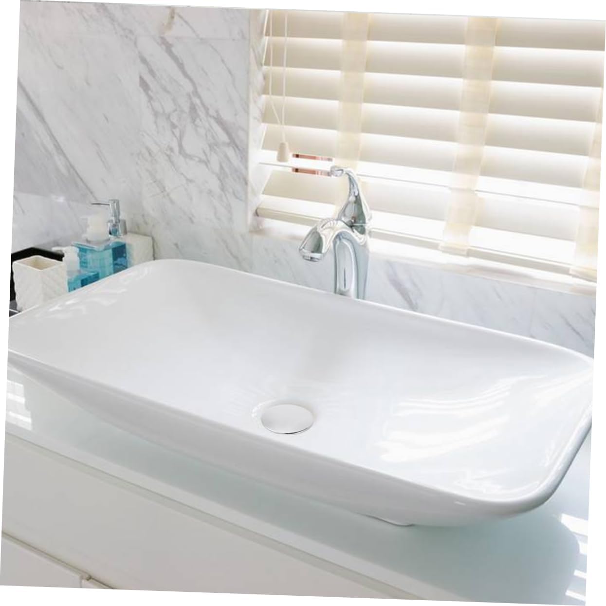 LIFKOME Zinc Alloy Tub Drain Stopper Cover 1