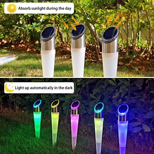 Pearlstar 6 Pack Solar Pathway Lights