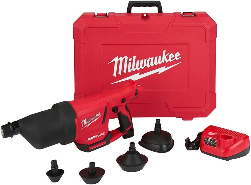 Milwaukee 2572A-21 M12 AirSNAKE Drain Cleaning Kit