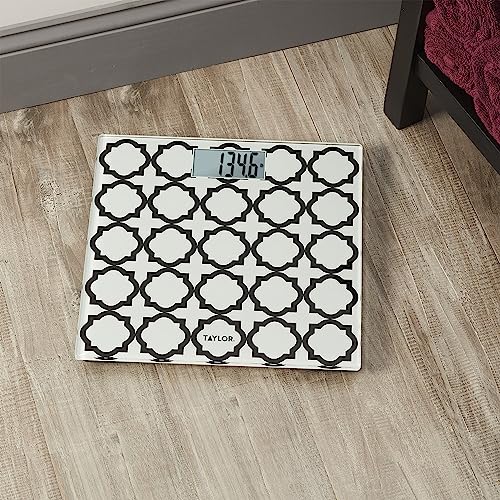 Taylor Glass Digital Bath Scale White Lattice 100 Count
