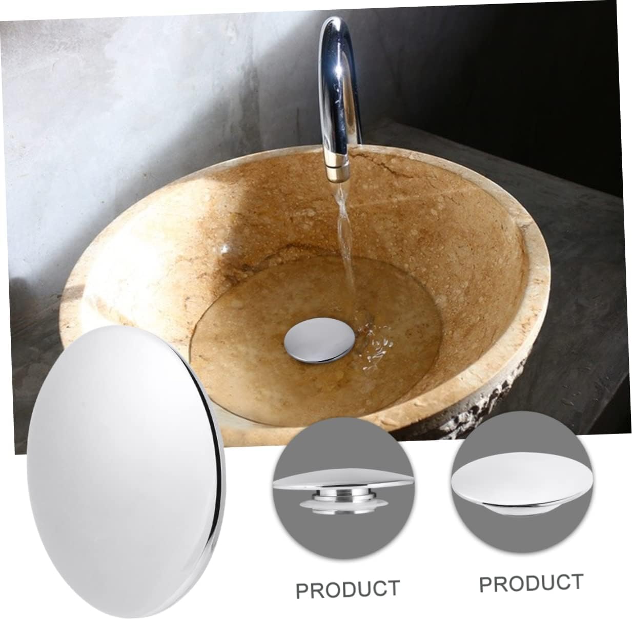 Yardenfun Replacement Bathtub Drain Cover Pop-up Emitter 1