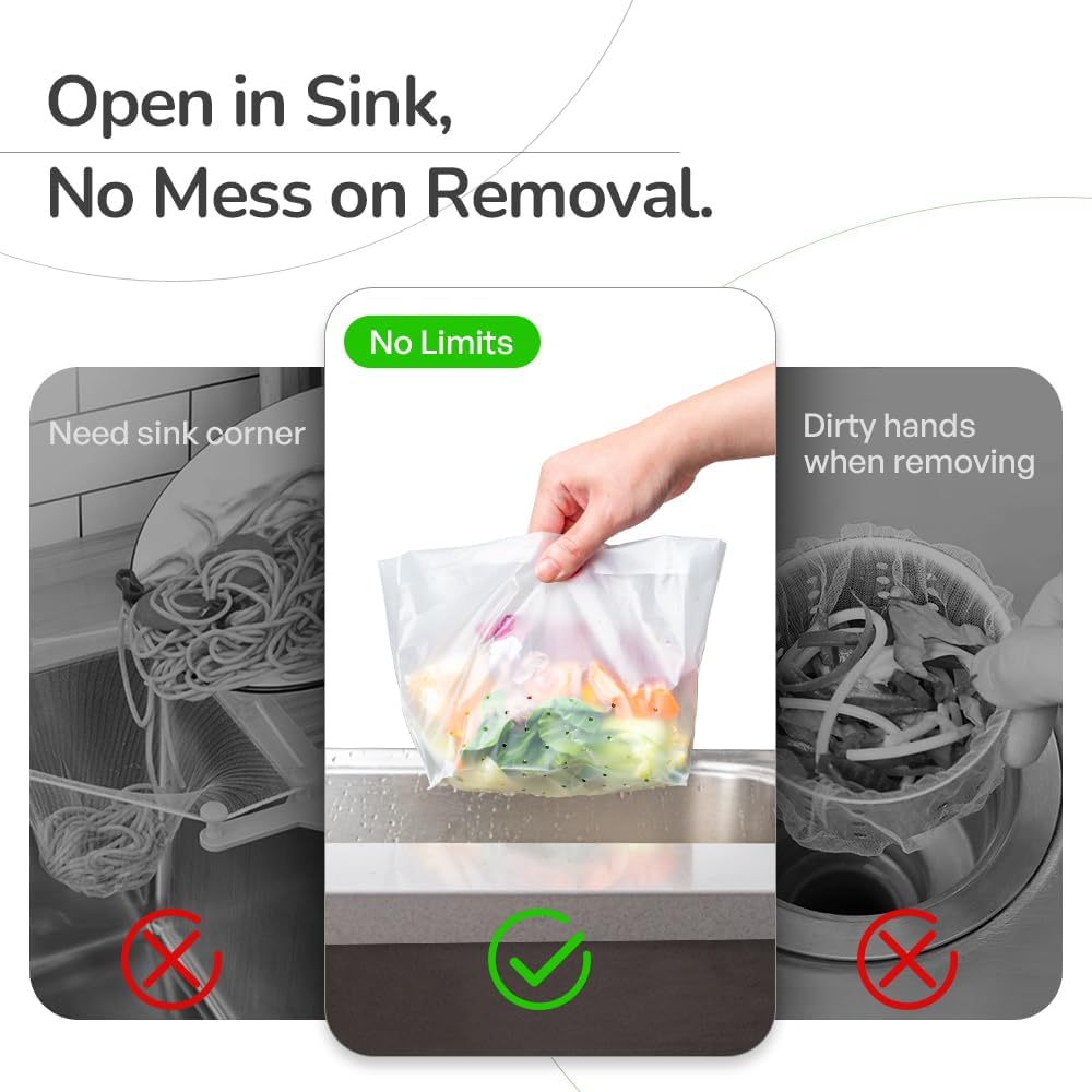 WERKI 30PCS Free-standing Kitchen Sink Strainer Bags 1
