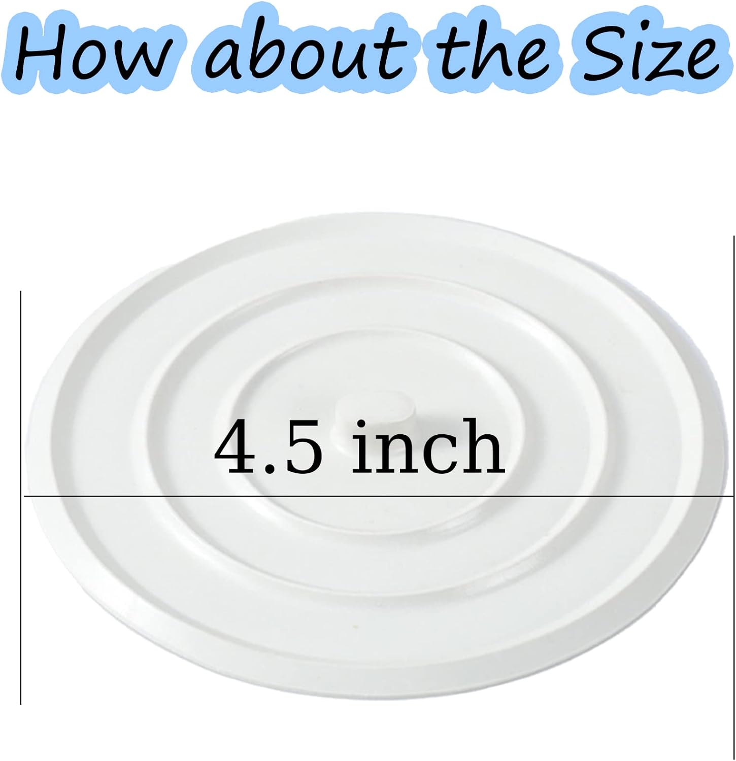 3 Pack 45-Inch Universal Silicone Drain Stopper Plug 1