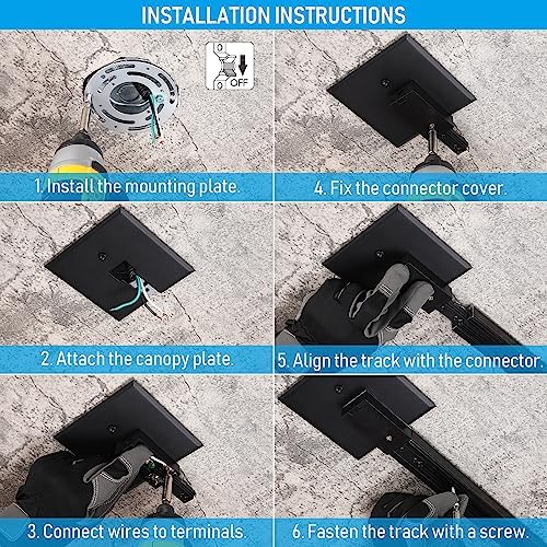 LEONLITE H Track Power Feed Connector with Cover 1
