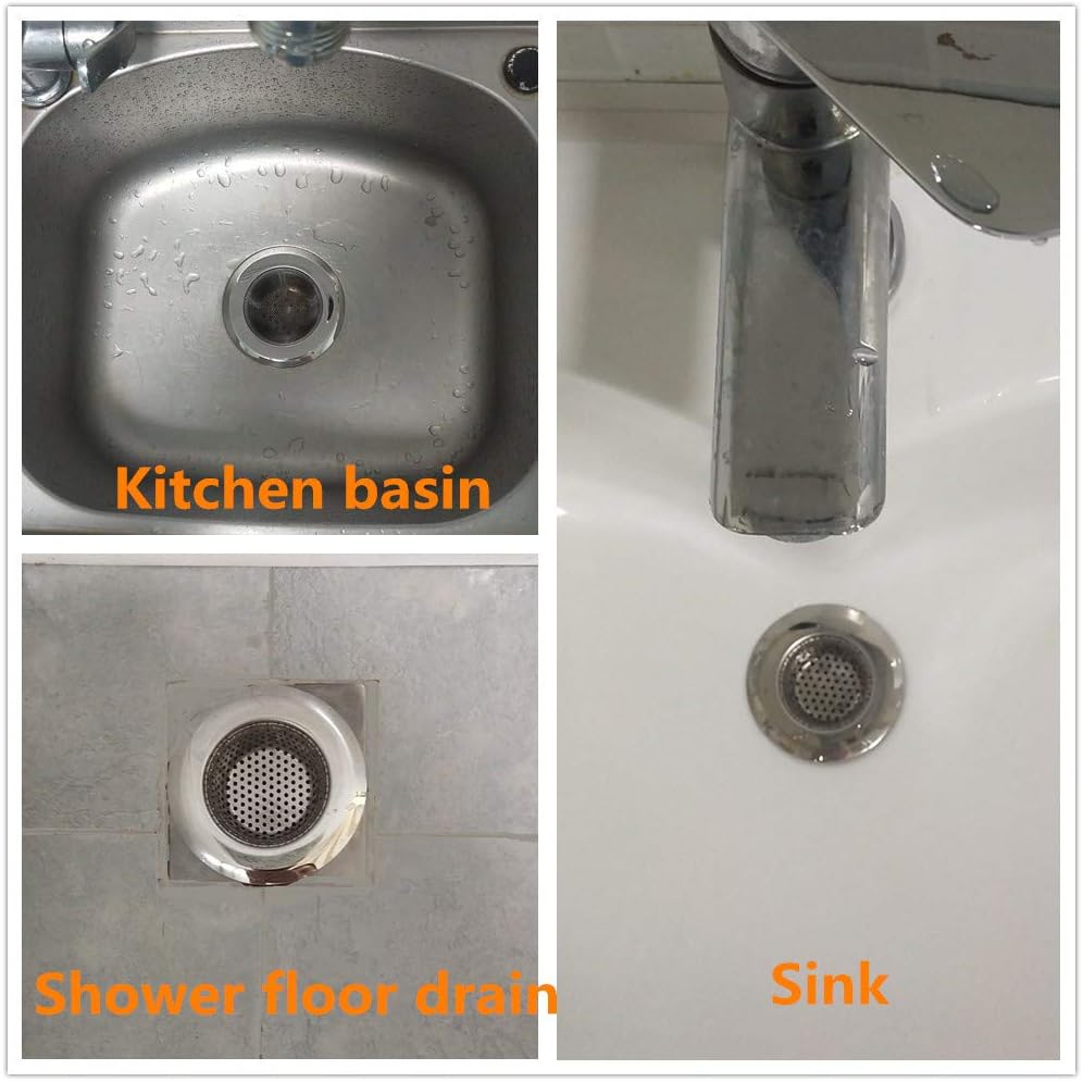 VIDYSUFYR 4 Pack Drain Stopper Hair Catcher for Kitchen and Bathroom