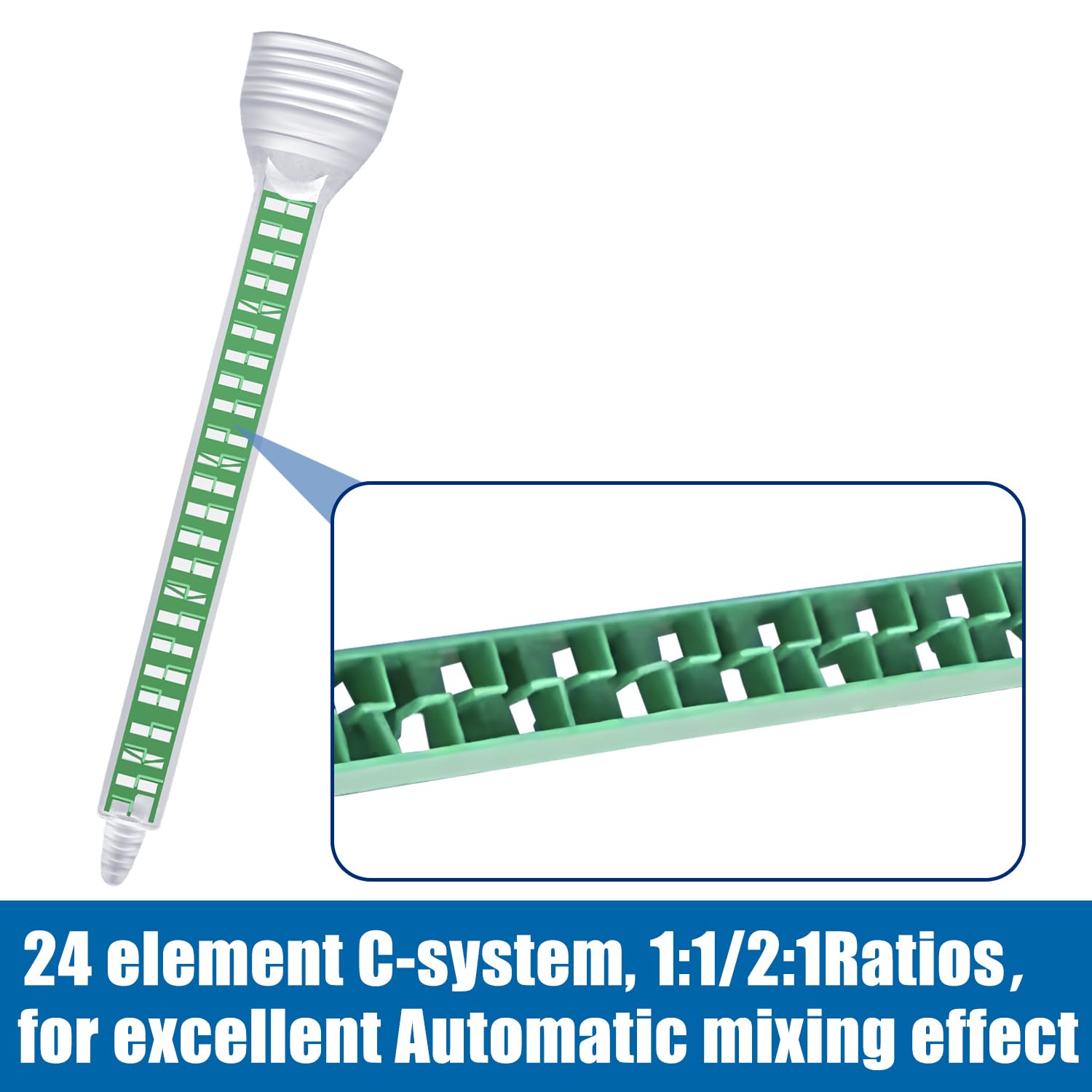 20 Pack Epoxy Mixing Nozzles 11 12 Ratio Cartridges Tips