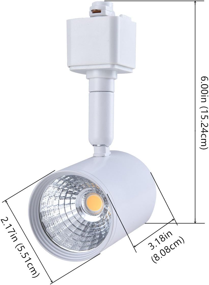 Mirrea 6 Pack LED Track Light Heads Warm White 3000K