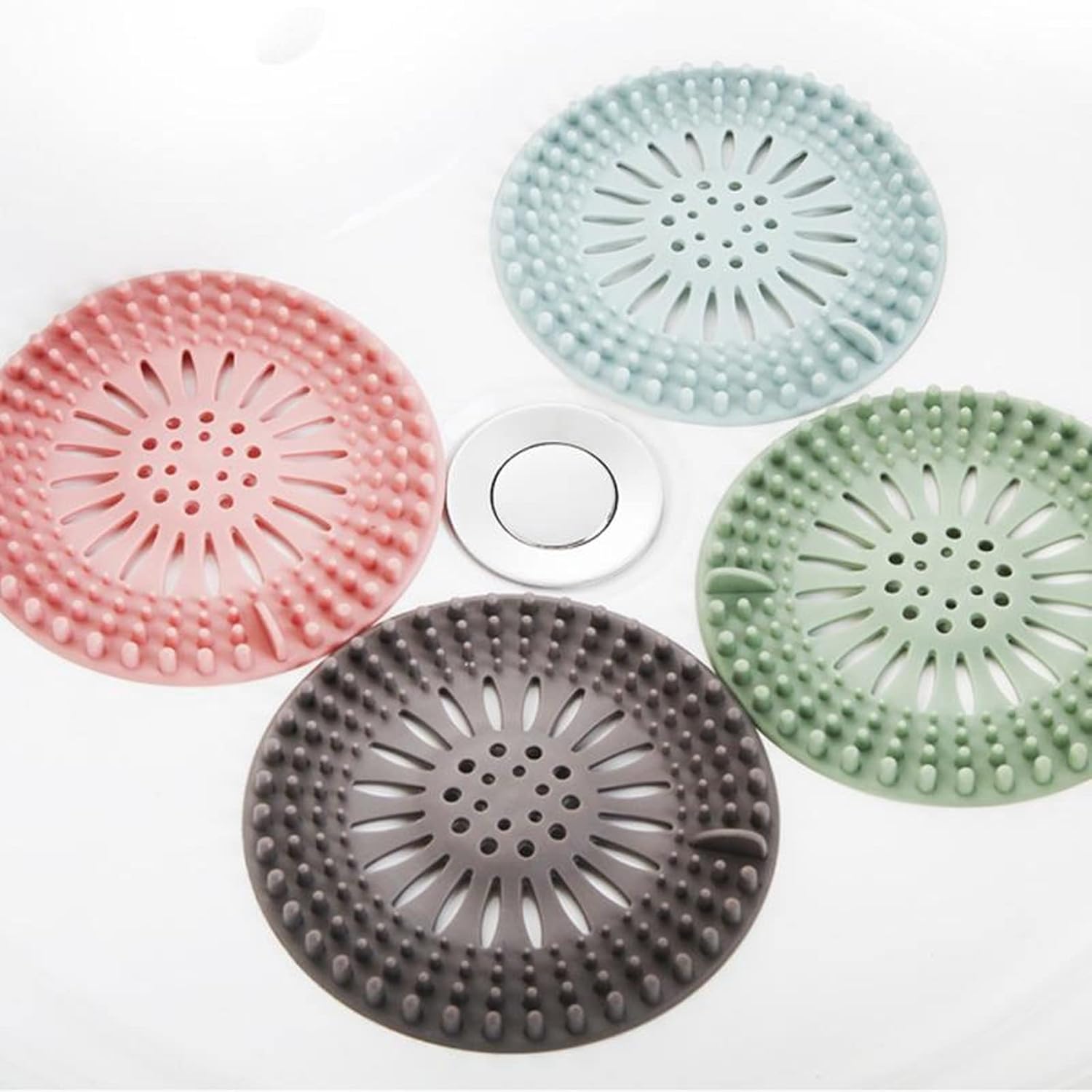 1 Piece Universal Sink Hair Trap Drain Cover for Kitchen and Bathroom