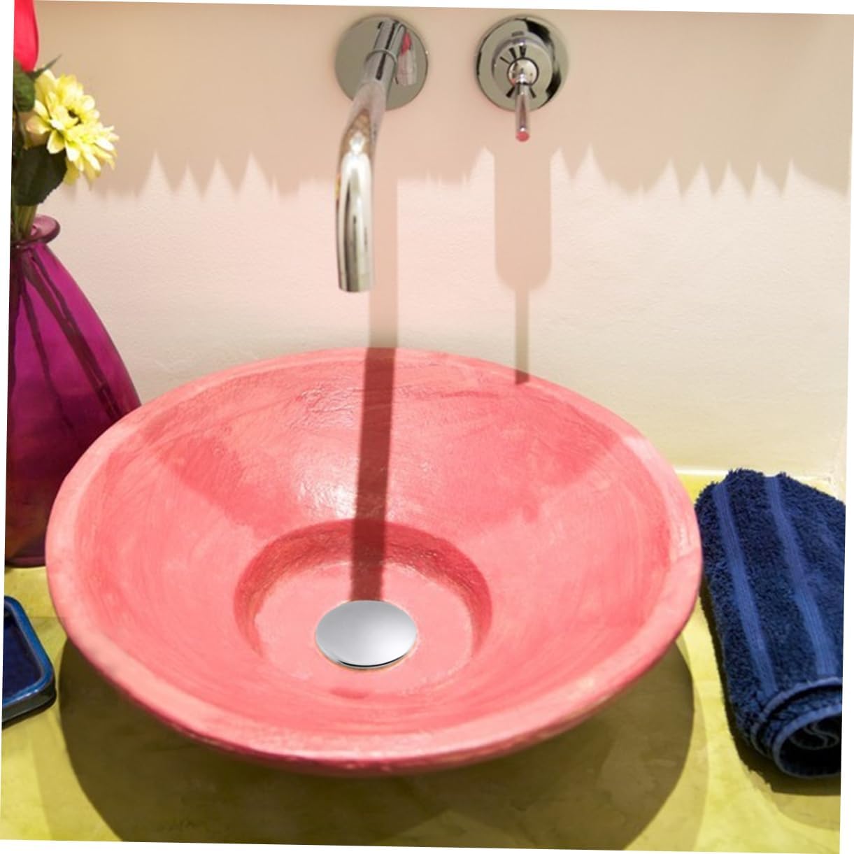 COHEALI Zinc Alloy Pop Up Drain Cover for Kitchen Bathroom Laundry
