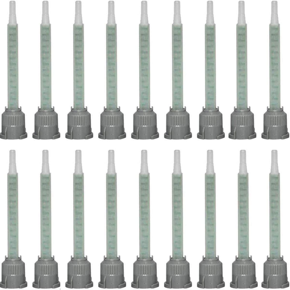 PAGOW 20 Pcs Epoxy Mixing Nozzle Tips for AB Glue Cartridge