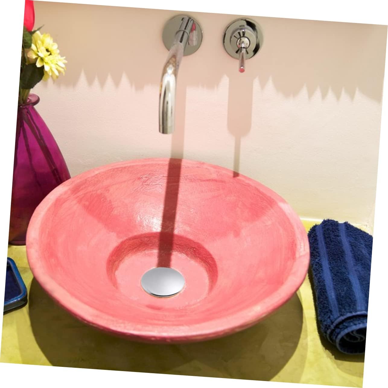 Veemoon Zinc Alloy Pop Up Drain Stopper for Bath and Sink