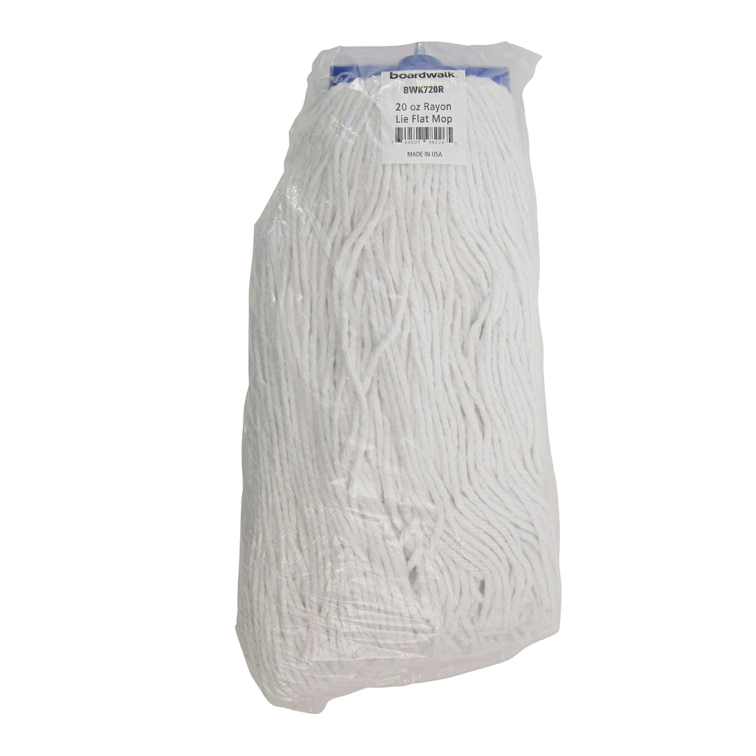 Boardwalk BWK720R 20 oz Lie-Flat Rayon Mop Head - White