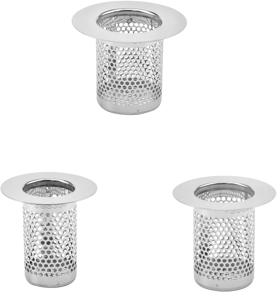 Faotup 3Pcs Stainless Steel Sink Strainer for Kitchen and Bathroom