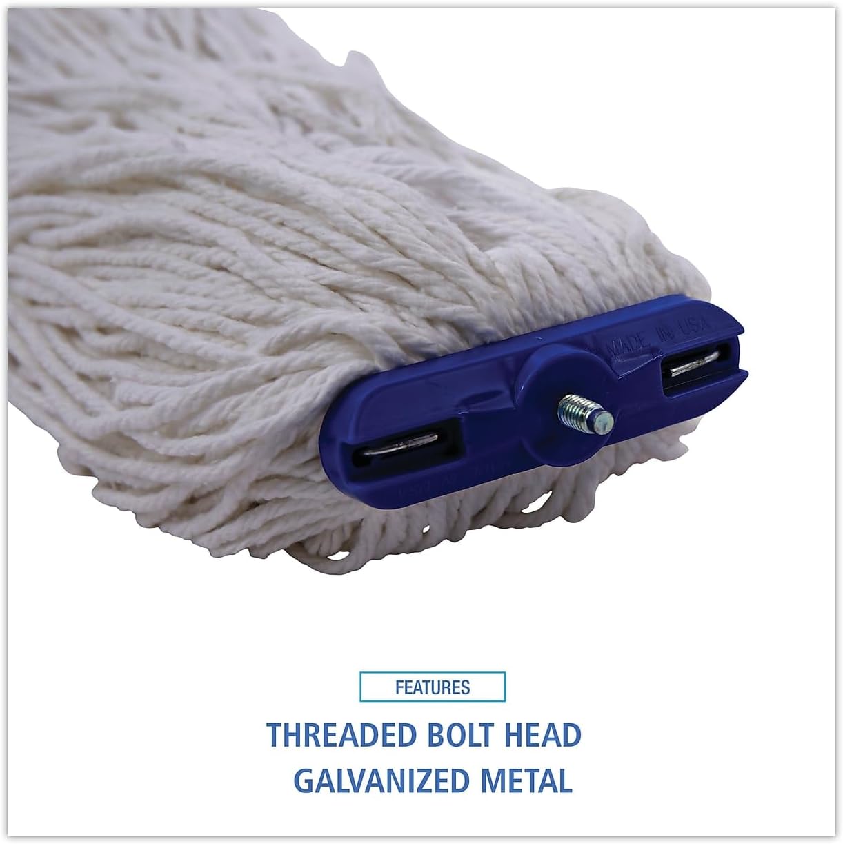 Boardwalk Cut-End Lie-Flat Wet Mop Head 16oz White