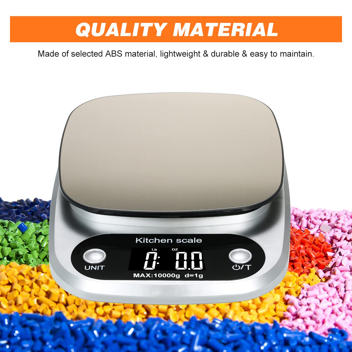 YIWENG Digital Kitchen Scale 10kg 1g Waterproof Baking Scale