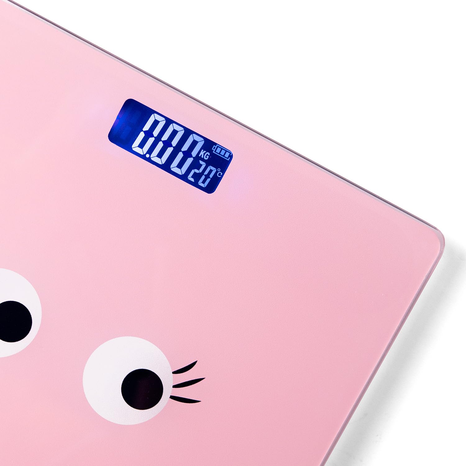Fisura Digital Glass Bathroom Scale Pink 180kg