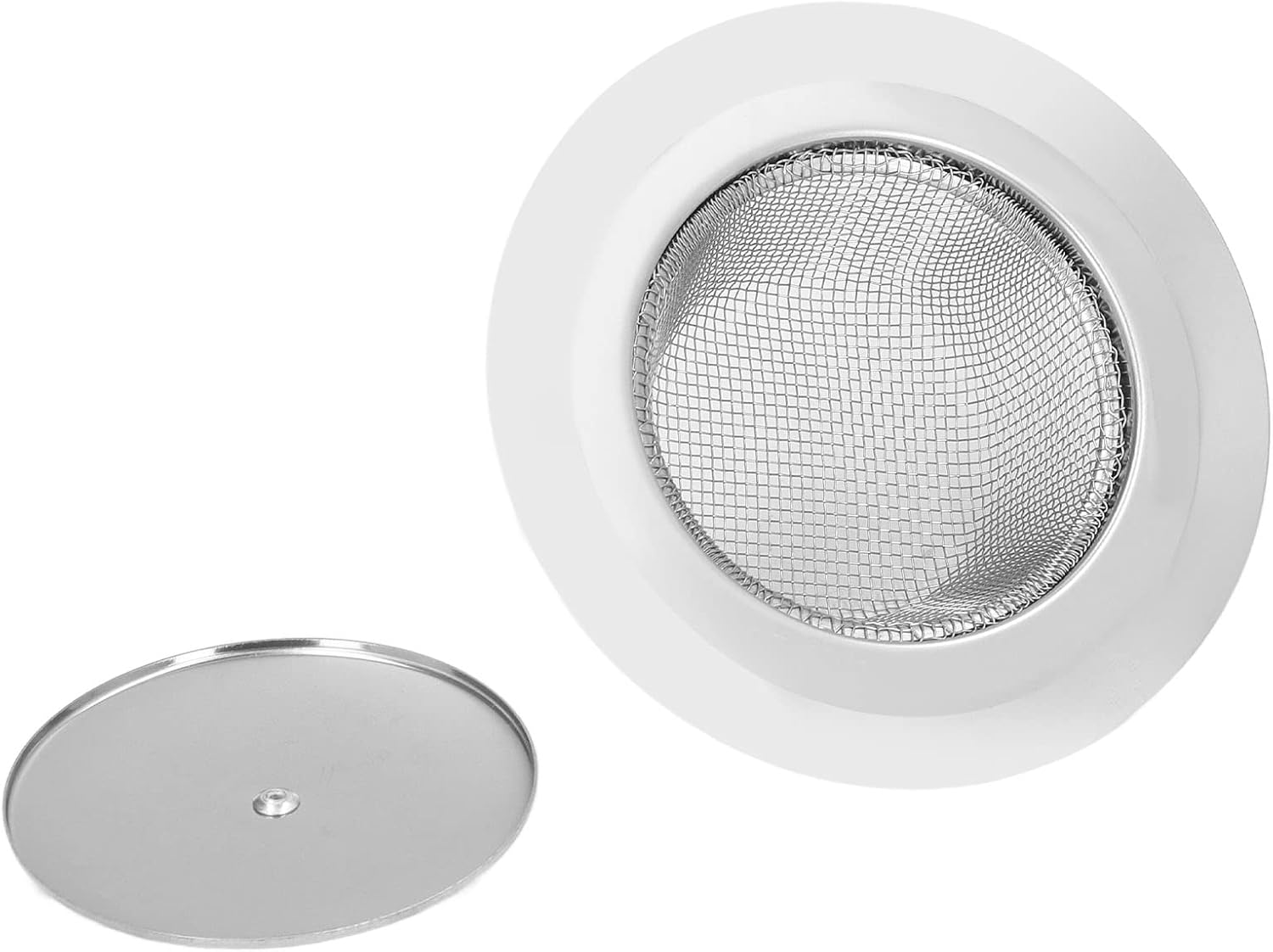 Estink 2pc Stainless Steel Sink Strainer with Lids