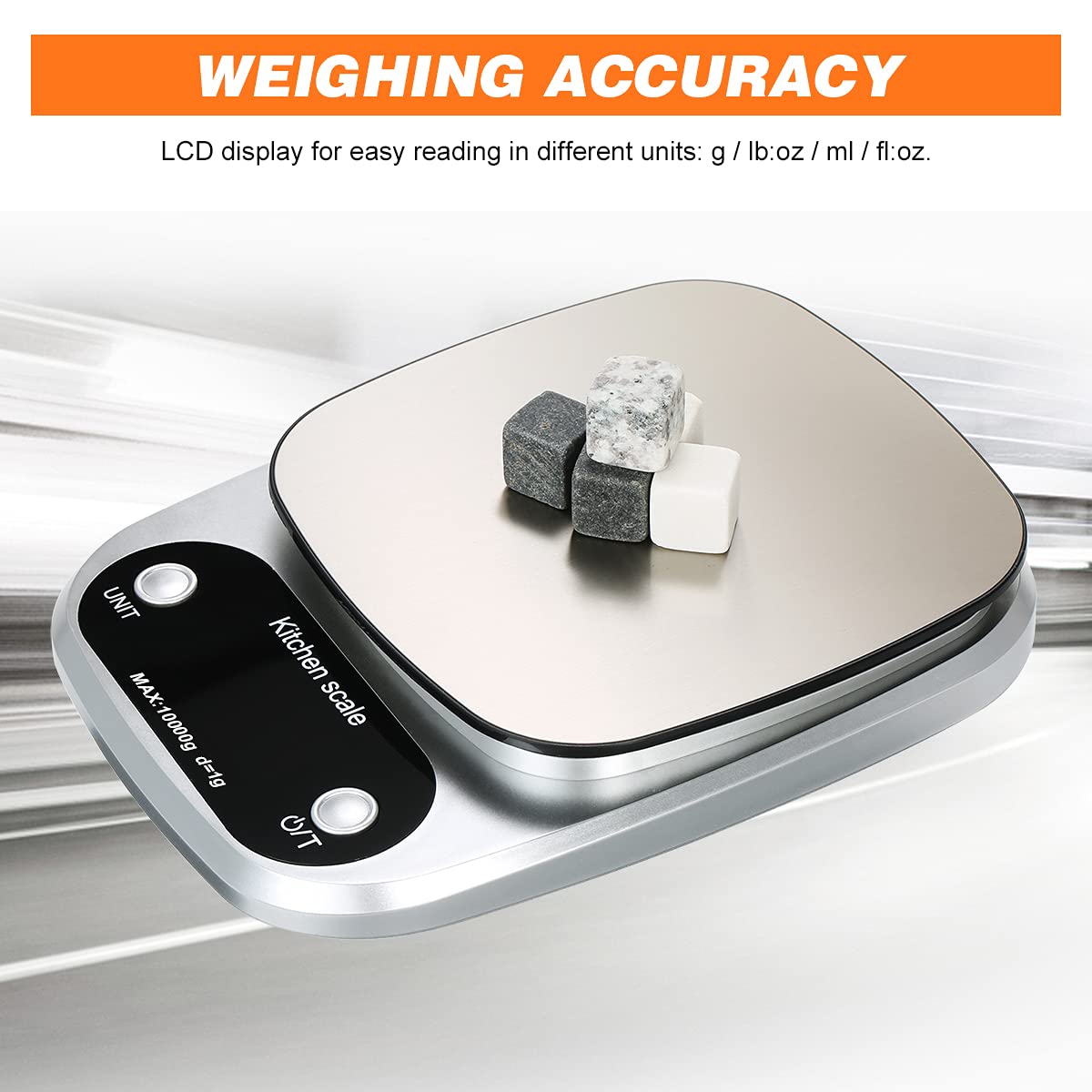 YIWENG Digital Kitchen Scale 10kg 1g Waterproof Baking Scale