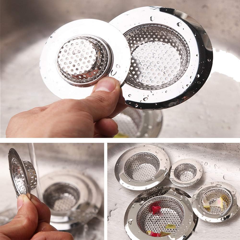 VIDYSUFYR 4 Pack Drain Stopper Hair Catcher for Kitchen and Bathroom