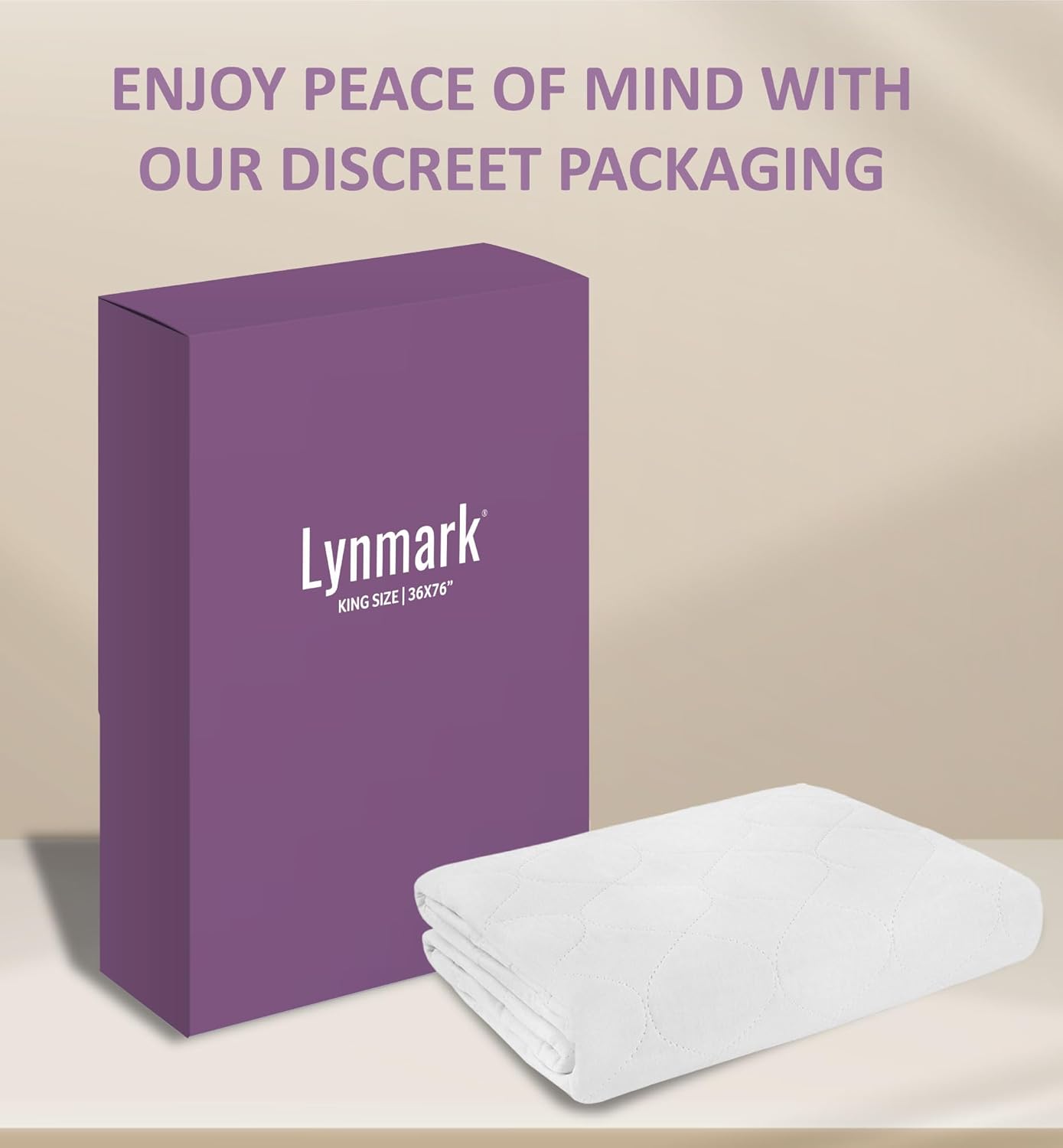 Lynmark Washable Bed Pads - Non-Slip Waterproof Incontinence Protector for Bedwetting