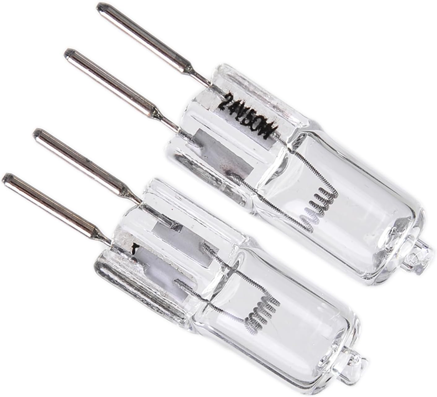 Othmro 2Pcs 50W 24V Halogen Bulbs G53 Warm White 1