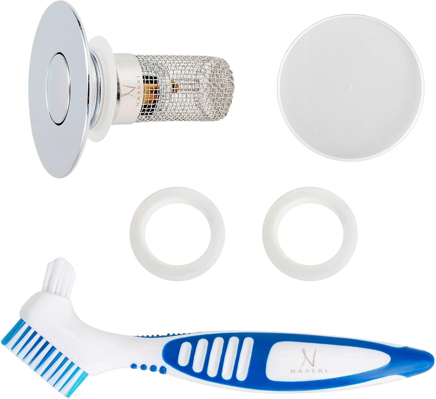 NNaseri Bathroom Sink Drain Strainer - Durable Includes Stopper