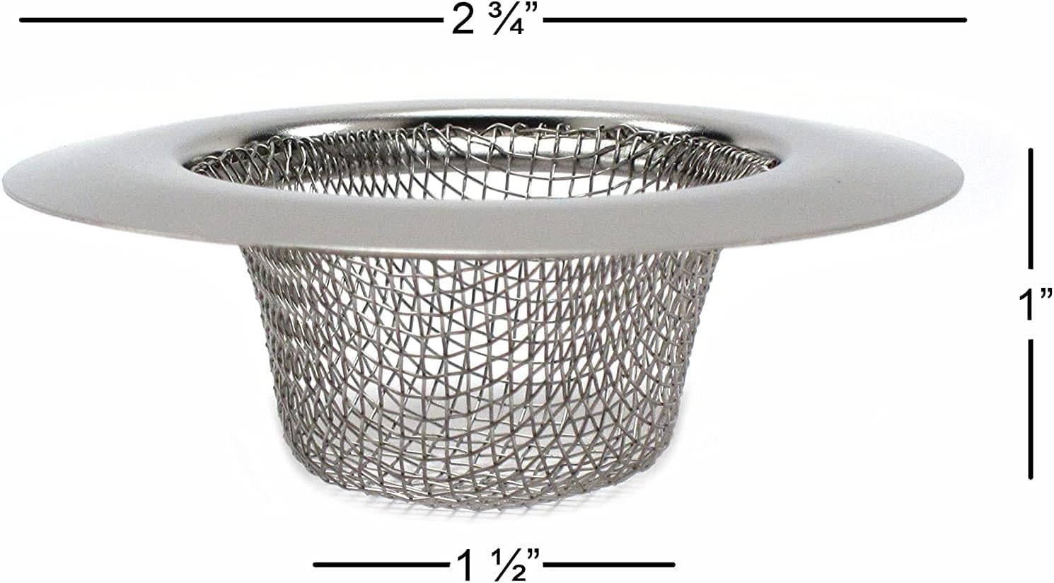 4pcs Stainless Steel Bathroom Sink Mesh Strainer Pack of 4