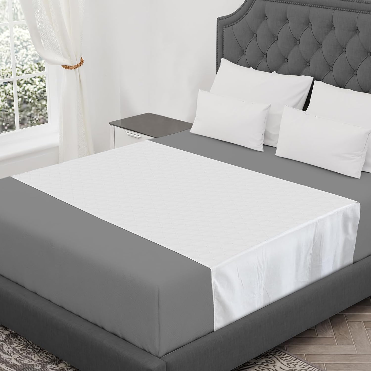 CoolShields Waterproof Bed Pads 76x36 Reusable for Incontinence
