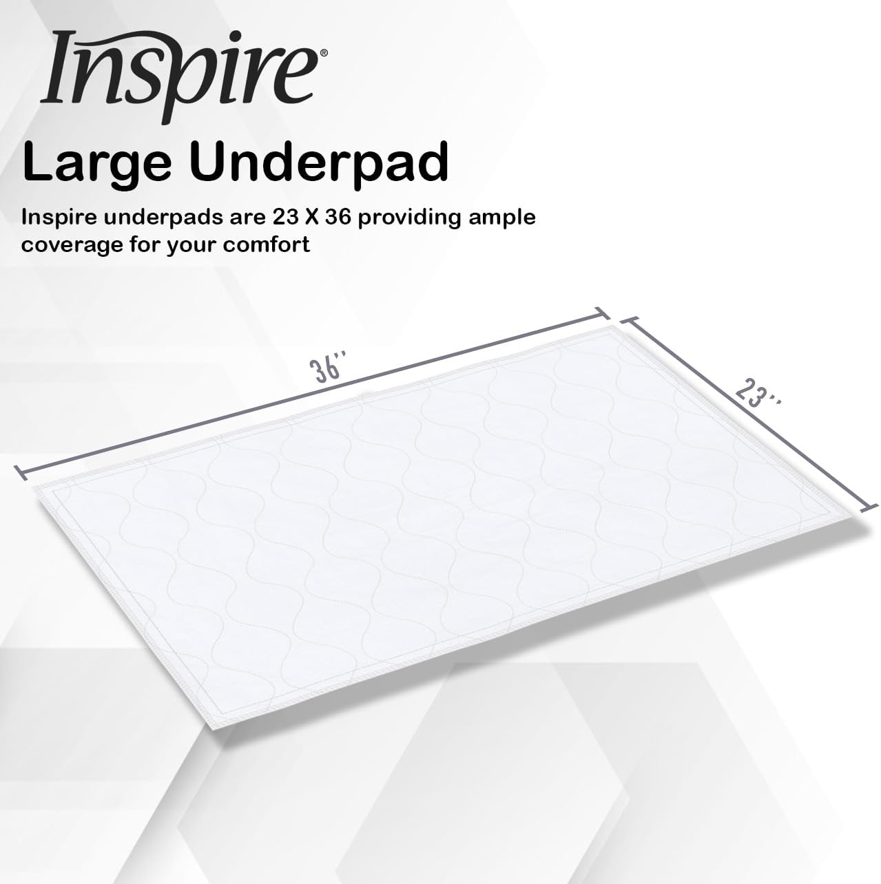 Inspire Reusable Incontinence Bed Pads 3 Pack