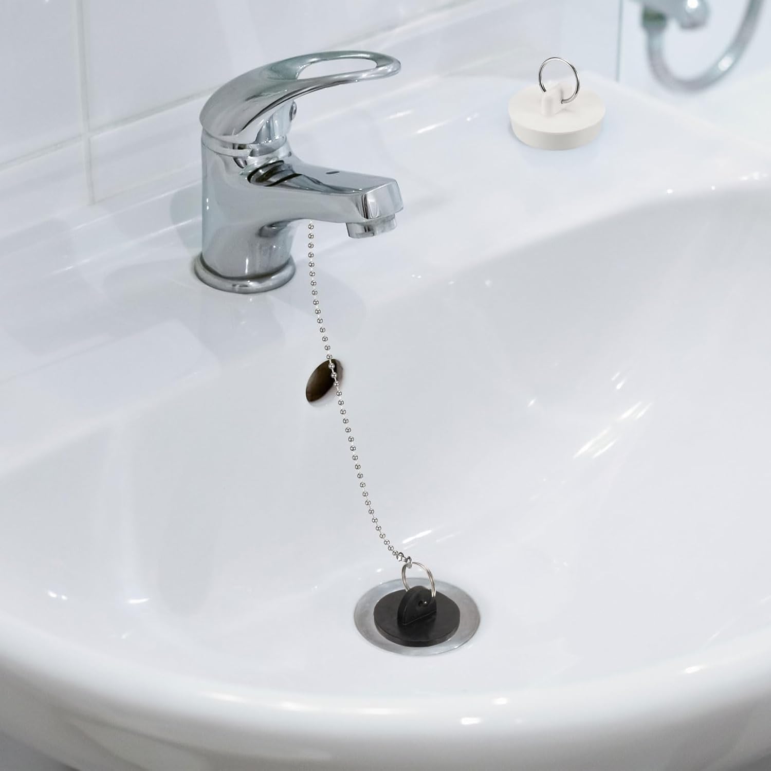 Uxcell 2Pcs Rubber Tub Stoppers for 1-12 Drains