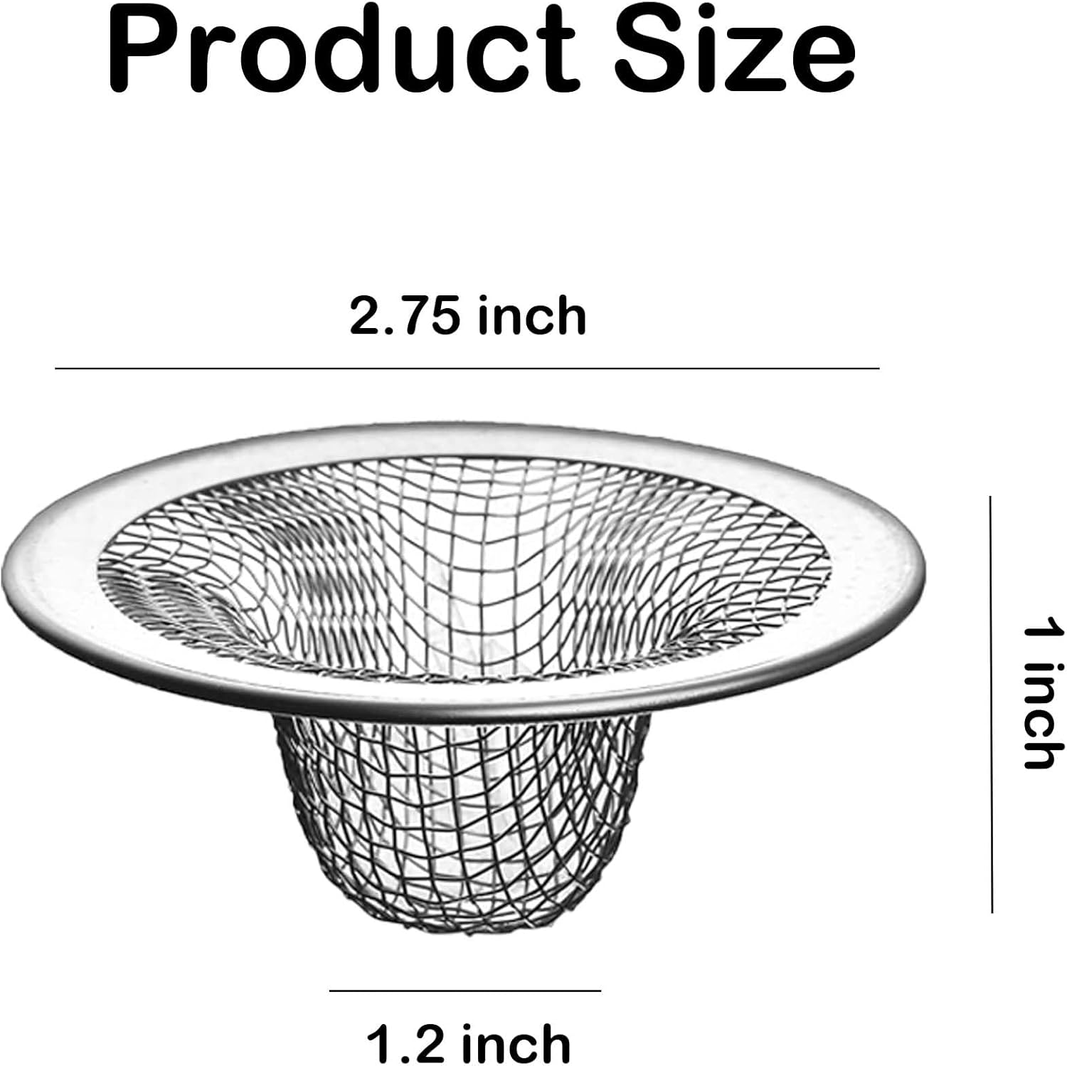 10PCS Stainless Steel Sink Drain Strainer for Bathroom