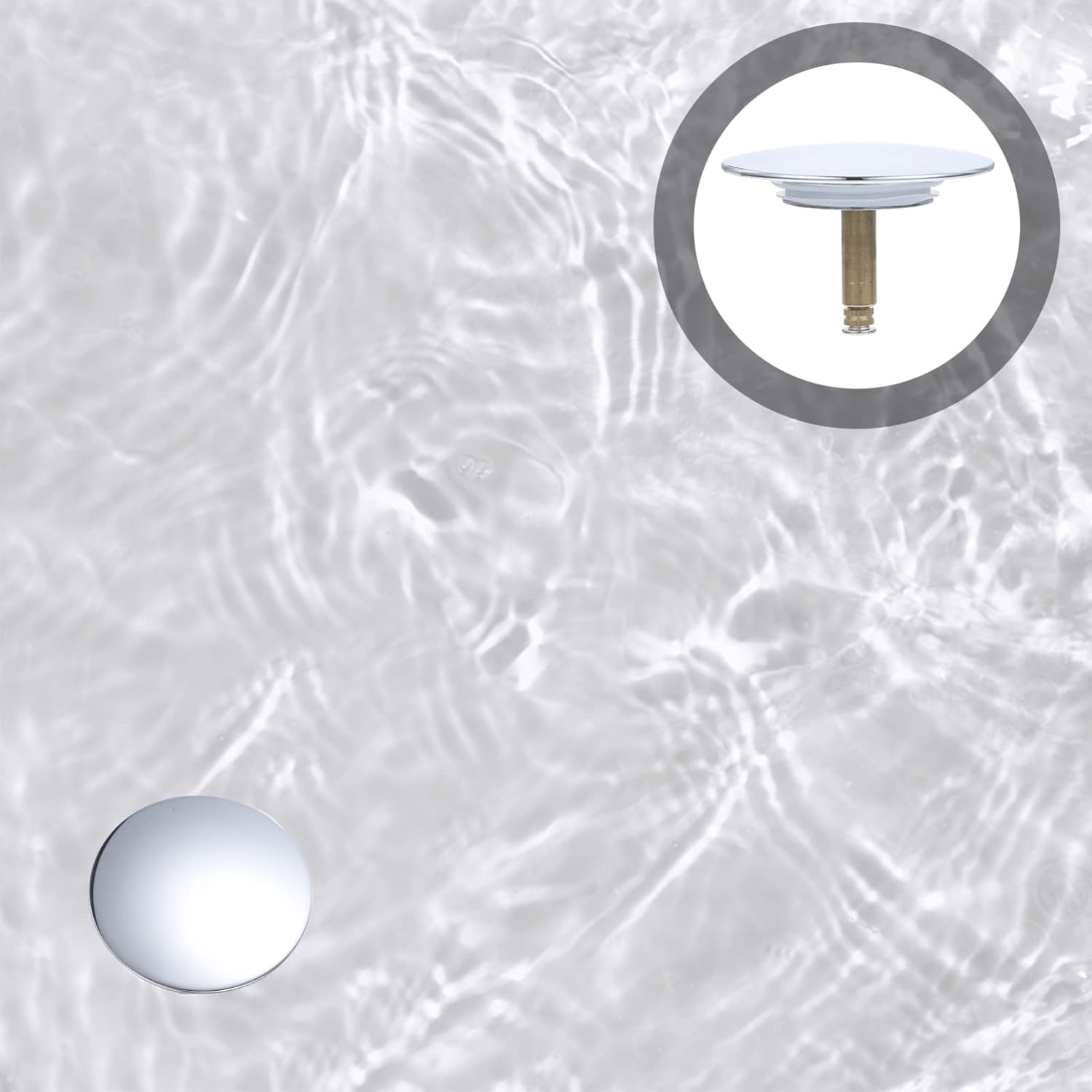 Cabilock Copper Bathtub Drain Plug Stopper
