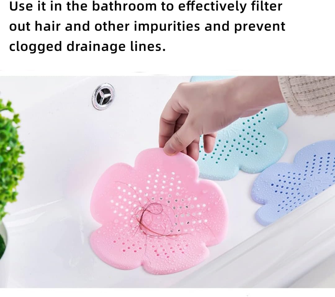 Creative Cherry Blossom Silicone Drains for Kitchen and Bath
