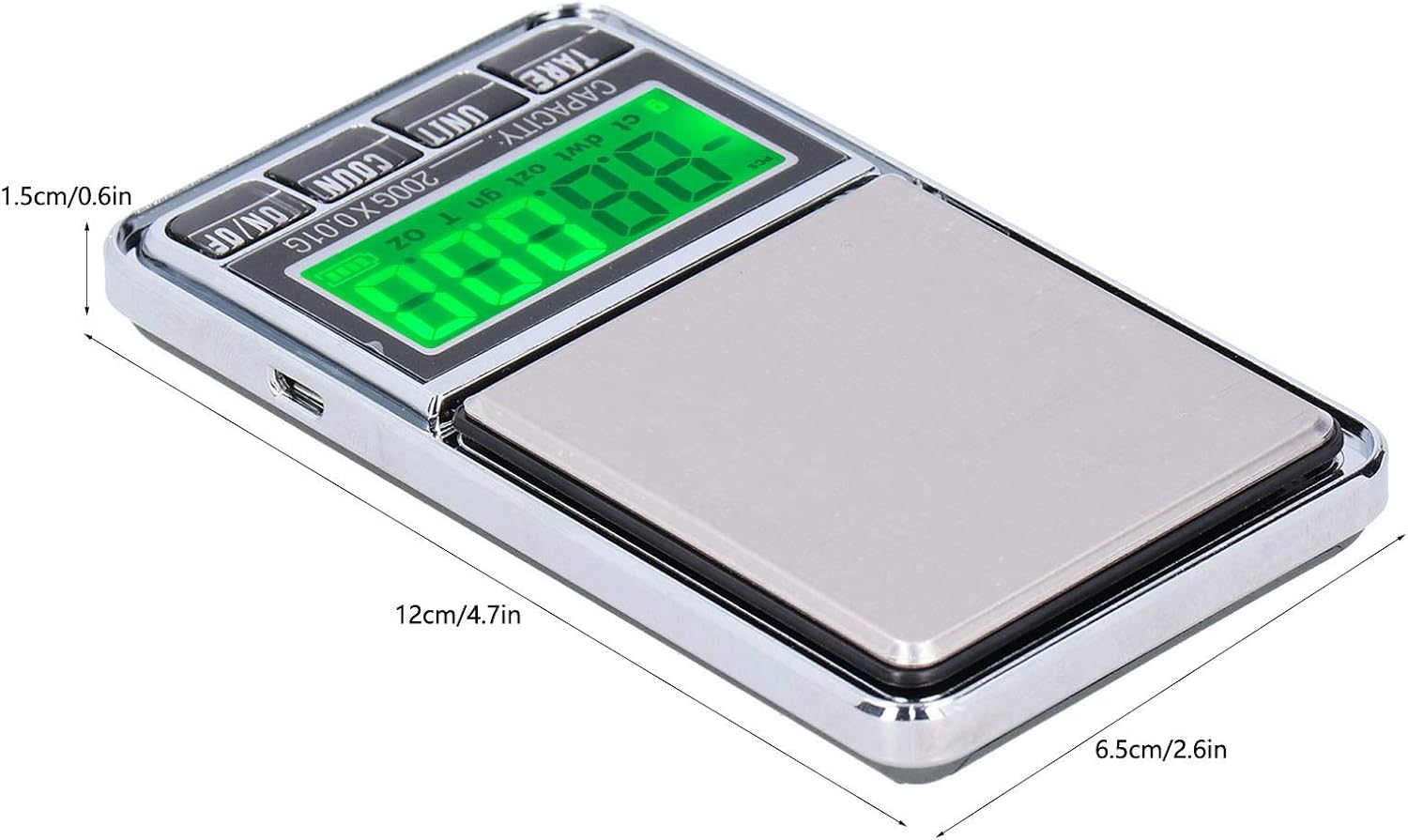 Restokki Electronic Jewelry Scale with Green Backlight LCD Display