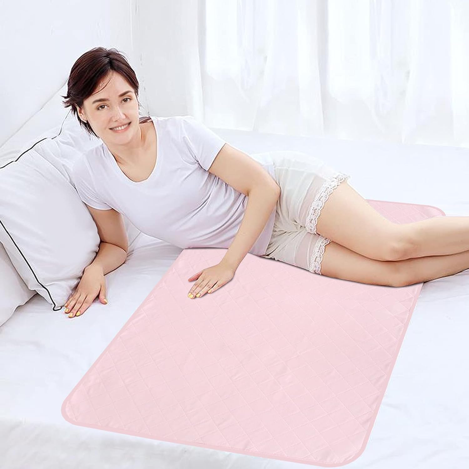Coldwind Reusable Incontinence Bed Pads - Pink 34 x 52