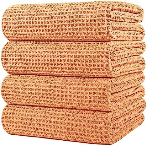 POLYTE Microfiber Bath Towel 60x30in 4 Pack