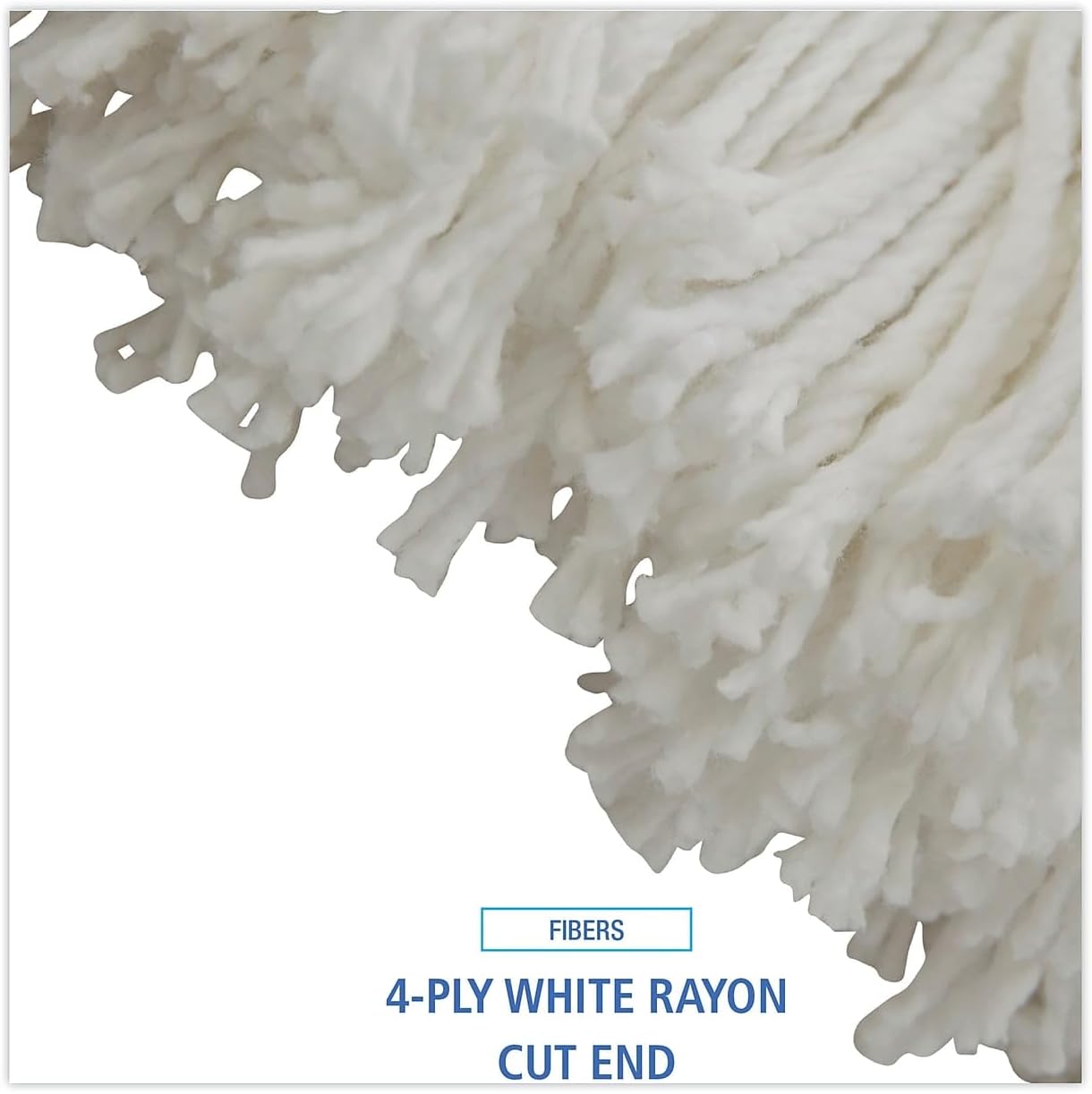 Boardwalk Cut-End Lie-Flat Wet Mop Head 16oz White