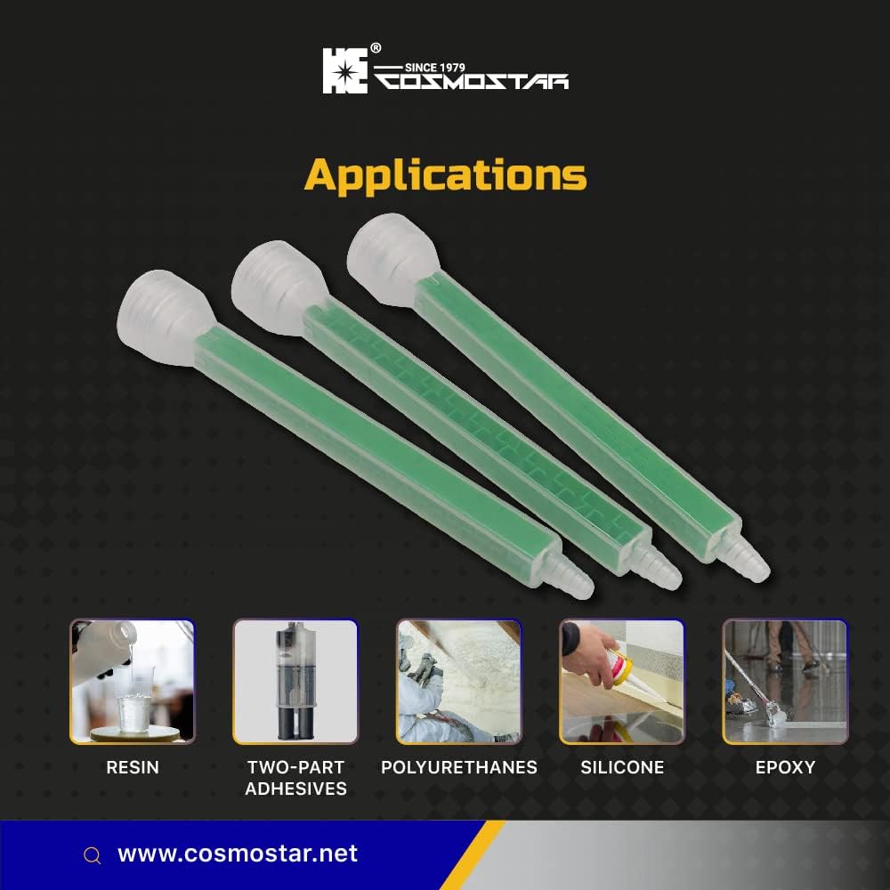 HE COSMOSTAR Static Mixer Nozzle Tip 10 PCS