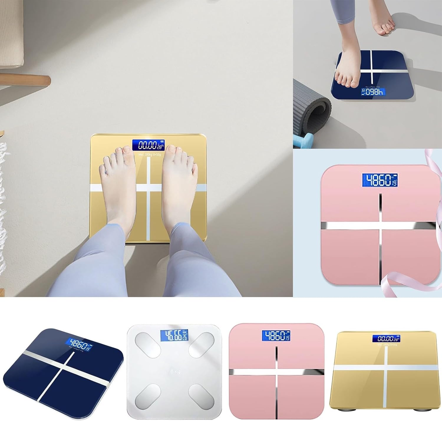 KELINFONG 13 in 1 Digital Body Composition Scale with LED Display