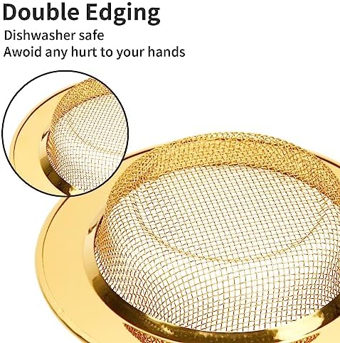2PCS Kitchen Sink Strainers Stainless Steel