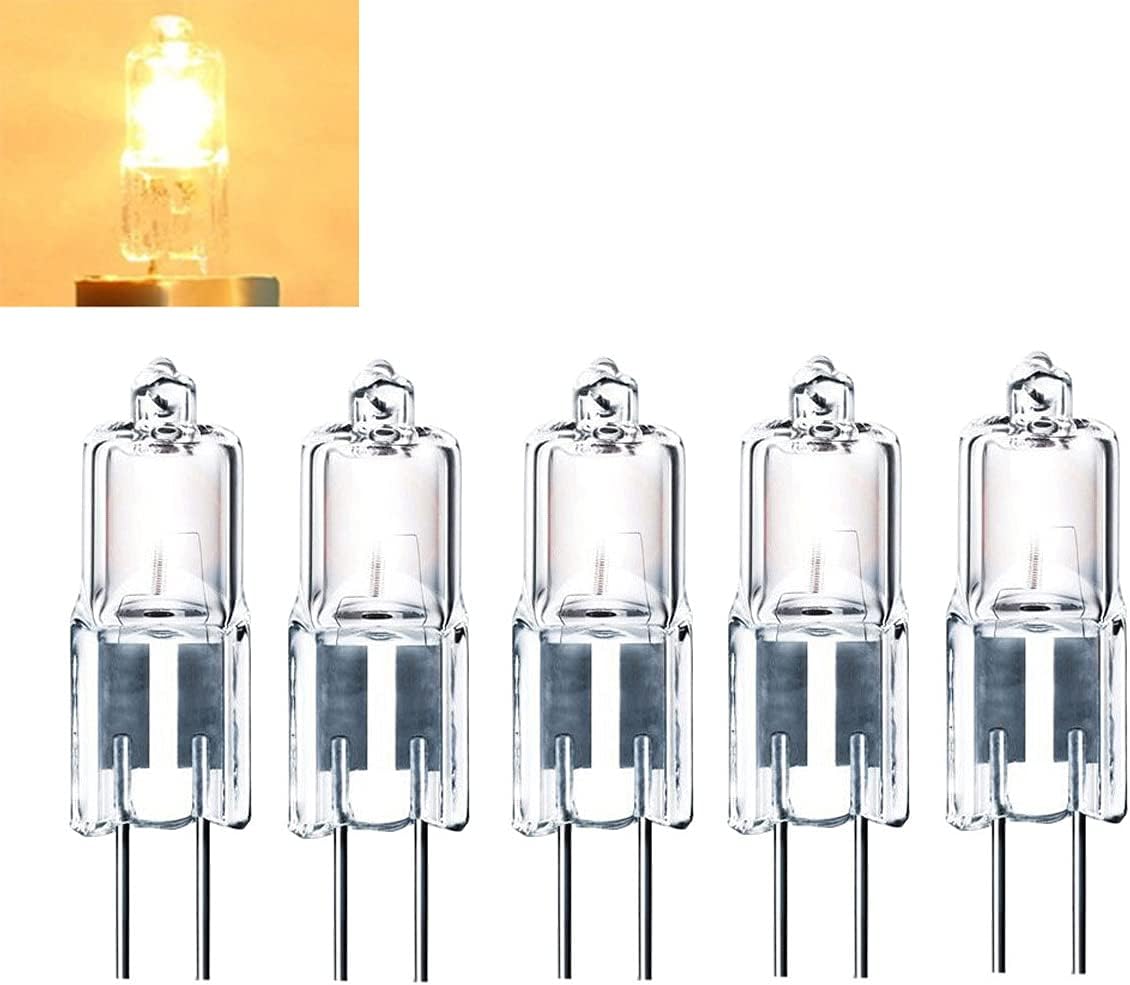 10pcs G4 Halogen 5W 12V Bi-Pin JC Bulb 2700K