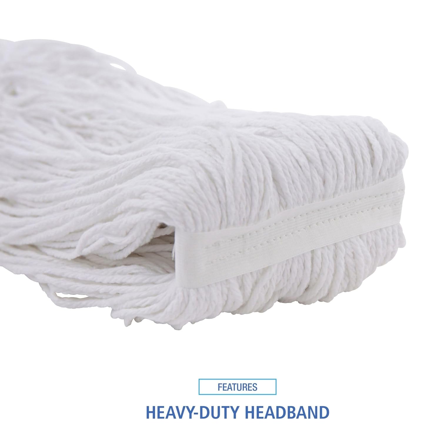 Boardwalk BWK2032RCT No 32 Rayon Cut-End Wet Mop Head - White 12Carton