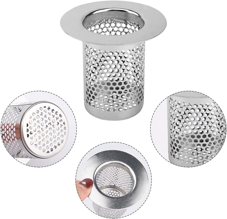 Ranjaner 6Pcs Stainless Steel Drain Cover Set