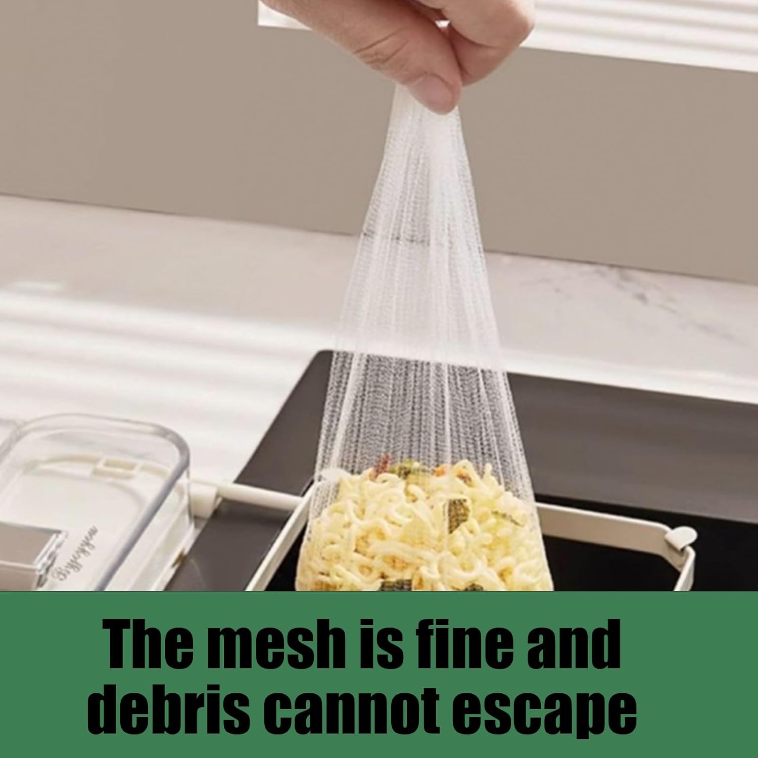 Cuzykitchen Sink Drainer With Suction Cup Foldable and Reusable