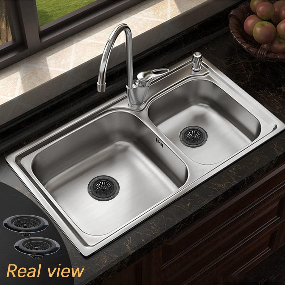 MW-NIHOLA 2PCS Sink Strainers Flexible and Rust Free