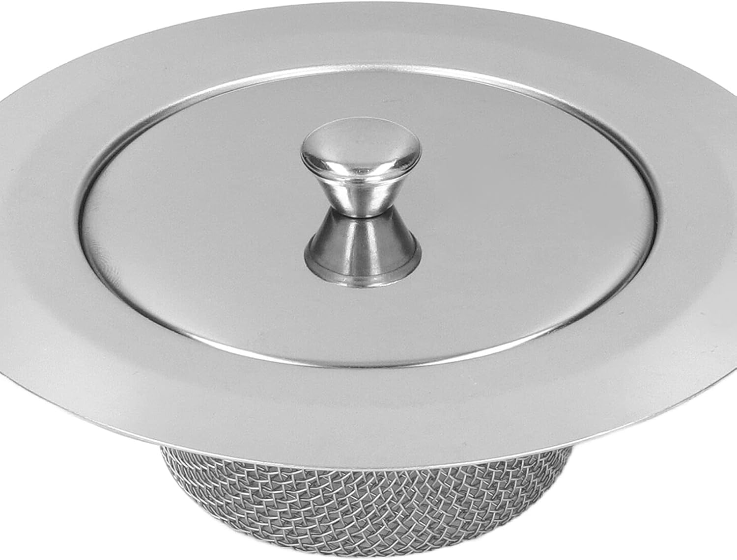 Estink 2pc Stainless Steel Sink Strainer with Lids