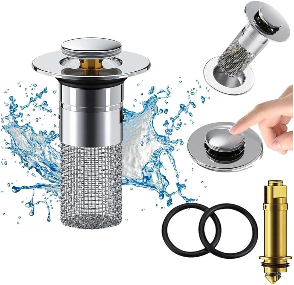 Dofajo 1 Pcs Stainless Steel Drain Strainer for 13158 Inch Sink Holes